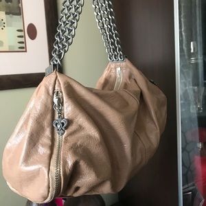 Betsey Johnson nude chain bag